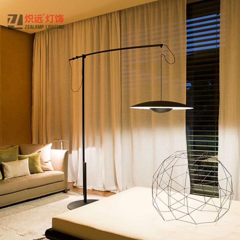Contemporary Fancy Black Metal Floor Lamp for Study Room Decoration
