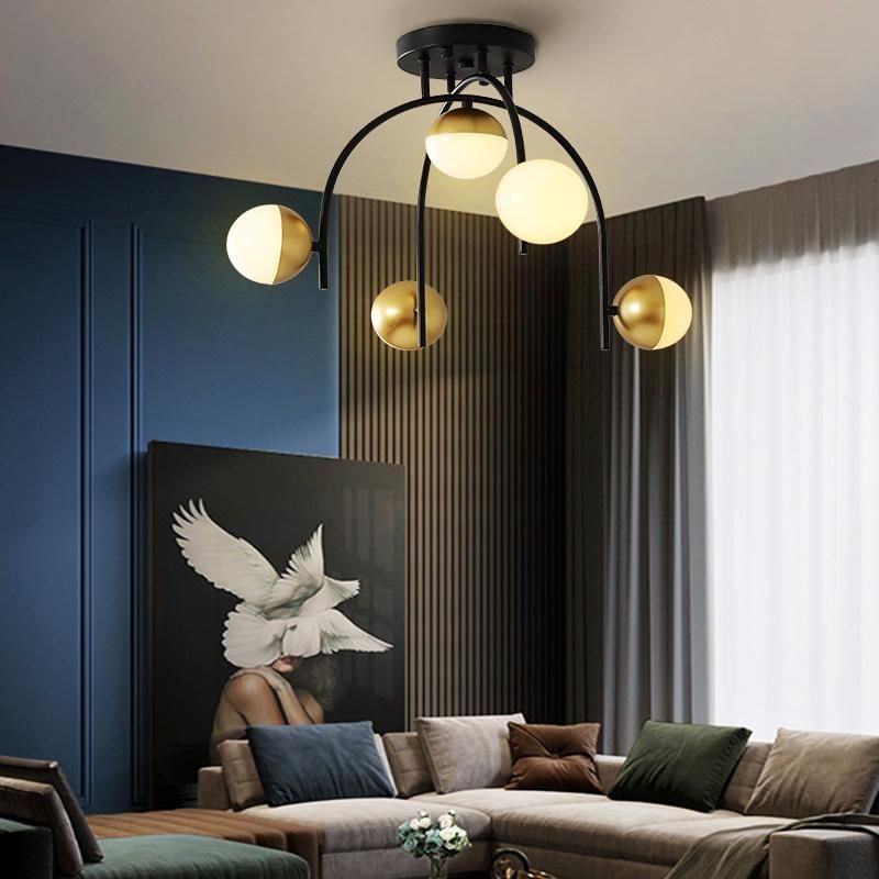 Nordic Lamp LED Living Room Chandelier Simple Modern Bedroom Pendant Lamp